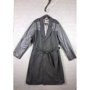 Star Wars Trench Coat 2X Black Belted Darth Vader Cosplay Lucas Films Comic Con